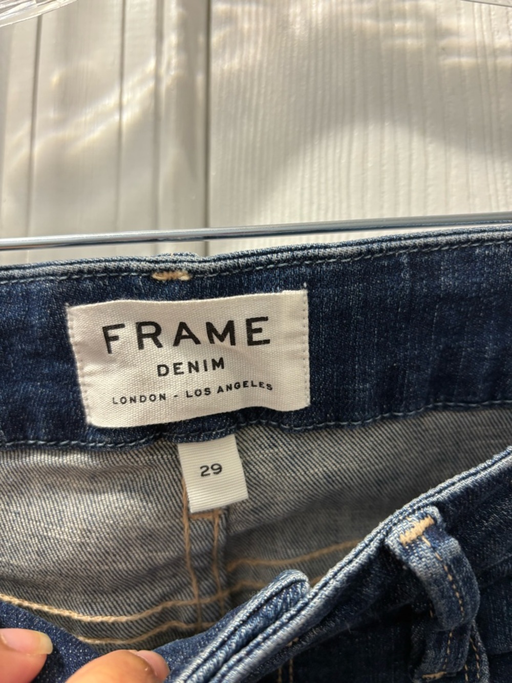 Frame Le Crop Mini Boot Jeans 29 Bagmore Wash Size 29 - Picture 4 of 6